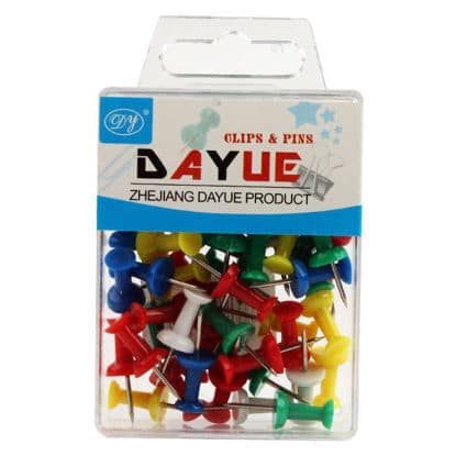 DYE1004 علبة دبوس منظور ملون