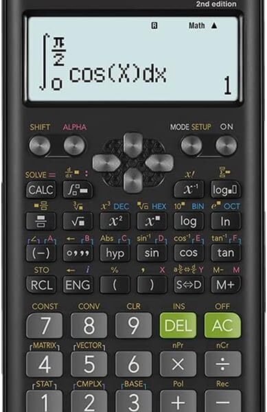 الة حاسبة رقمية من كاسيو FX-991ESPLUS-2WDTV - اسود