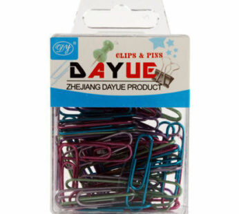 علبة دبوس كليبس ملون ميتالك DYE1041-2